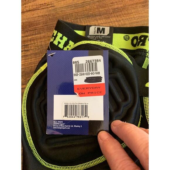 CHAMPRO SPORTS Boy’s Uni-Fit 5 Piece Integrated Girdle / Size: Youth Medium - Picture 7 of 11